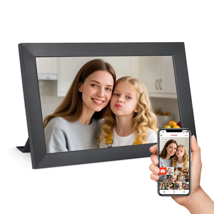 10.1" Touch Screen Digital Picture Frame 32GB Share Photo Video and Best Wishes via Frameo App Smart WIFI Digital Photo Frame